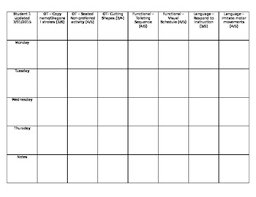 Iep Goal Tracking Sheet Editable