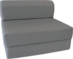 Amazon Com D D Futon Furniture Gray Sleeper Chair Folding Foam Bed Studio Guest Beds Sofa High Density Foam 1 8 Lbs 6 X 32 X 70 Kitchen Dining