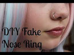 Information on rook piercing pain, healing, price. Diy How To Make A Fake Nose Ring Youtube