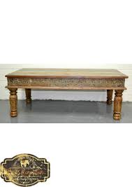 Skip to main search results. Recycled Timber Hand Carved Coffee Table
