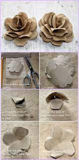 Diy Toilet Paper Roll Rose Flower Tutorial Paper Roll Crafts Diy Toilet Paper Crafts Toilet Paper Flowers
