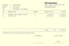 Contoh nota percetakan & fotocopy. Contoh Nota Penjualan Handphone