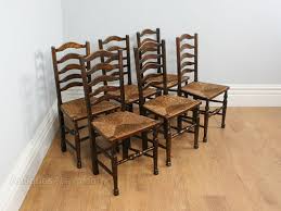 oak ladder back country kitchen chairs