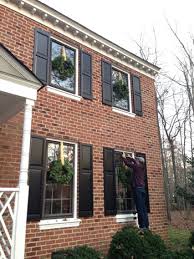 Debra sent me these charming lamb's ear wreaths to share with you in this project. Outdoor Holiday Decorating The Easy Way To Hang Window Wreaths Young House Love