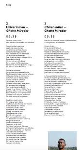 . développement égaux, qui ont pareillement droit à la parole et accès aux . ressources, on accélère la croissance économique. Baloji Since Some Of You Asked Me Here The Lyrics Of The Song L Hiver Indien And His Second Part That Will Be Only Avail On The Album Take From The