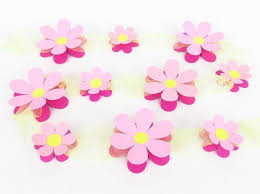 Blumengirlande In Rosa Bastelvorlagen Mit Anleitung Blumengirlande Blumen Girlande Basteln