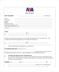 12+ Sample Bill of Sale Forms in PDF | Sample Templates