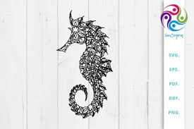 License free for commercial use. Gorgeous Zentangle Sea Horse Svg File Graphic By Sintegra Creative Fabrica
