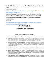 Financial Accounting Ifrs 3rd Edition Testbank Ch3 Studocu