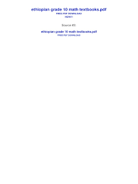An oversized pdf file can be hard to send through email and may not upload onto certain file managers. Ethiopian Grade 10 Math Textbooks Pdf Textbook Teaching Mathematics