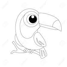 Toucan coloring pages animal printable sheets cute cartoon toucan 2021 4815 coloring4free. Coloring Page Toucan Outline