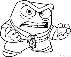 Coloring page ~ freeing worksheets for kids expressing emotions in. Anger Is Pretty Angry Coloring Page Coloringall