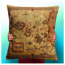 Narnia Map The Lion The Witch And The Wardrobe Cushion Pillow Cover 9 30 Nzd Liked On Polyvore Featuring Home Home Deco Narnia Chronicles Of Narnia Map