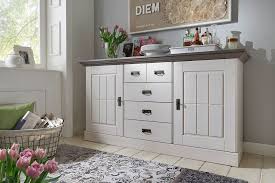 Modernes wohnzimmer gemütlich einrichten in grau, weiß oder beige. Jumek Sideboard Fjord Weiss Grau Mobel Letz Ihr Online Shop