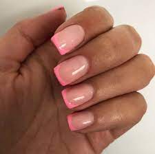 17 Long And Short French Tip Acrylic Nails Nails With Glitter 2020 In 2020 French Tip Acrylic Nails Short Square Acrylic Nails French Manicure Nail Designs