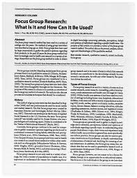 This paper argues that countries with an abundance of natural resources tend to have less democracy if they have week institutions. Pdf Focus Group Research What Is It And How Can It Be Used