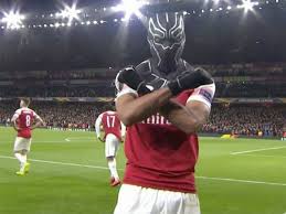 Il a sorti le spirit of the black panther ✊?wakanda foreva and. Arsenal Star Aubameyang Pulls Out Black Panther Mask After Rennes Goal Hilarious Pics Daily Star