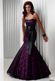 Black And Purple Gothic Wedding Dresses 2018 2019 Bestclotheshop Purple Wedding Dresses Gowns Black Lace Evening Dress Gothic Wedding Dress