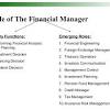 Role of a financial manager. 1