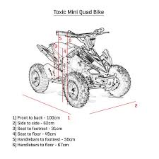 Motocross rider edit fun day mud it up quadbike. Funbikes Toxic 50cc Blue Kids Petrol Mini Quad Bike
