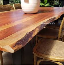 Live edge table, walnut table, dining table, conference table, restaurant table, boardroom table, office table, custom dining table, custom table, kitchen table. Washington Dining Table With Live Edge Top 250cm Canalside Interiors