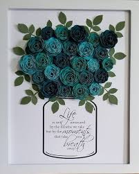 Mother S Day Present For Mother In Law Flower Shadow Box Paper Flower Art Crafts