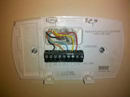 I show the low voltage thermostat wiring diagram for a heat pump with electric resistance strip heating in the air handler. Thermostat Swap Diy Home Improvement Forum