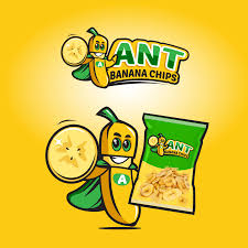 Jasa desain logo profesional, cepat dan murah untuk desain logo untuk produk pisang. Sribu Desain Logo Logo Desain Untuk Keripik Pisang Ant