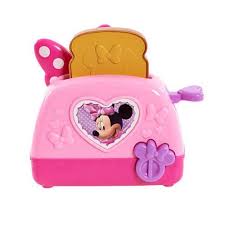 Disney Minnie Mouse Mini Appliances Toaster Juguetes Para Ninas Juguete De Peluche Carro De Barbie