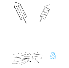 Get out your pencil and crayons and draw with me! How To Draw Fireworks Really Easy Drawing Tutorial