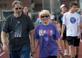 I had to put the apple back, just kidding ha ha. Cancer Survivors Participate In Southington S Relay For Life