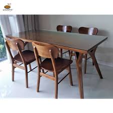 Measuring 48 x 30 inches, it can what kind of rug works under a dining room table? Delaynie Teak Dining Table Lite Shop Furniture Online In Singapore