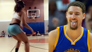 Golden state warriors star klay thompson appeared to be solo on valentine's day, he posted some riveting pics of himself on a boat. Klay Thompson S New Girlfriend Is A Baddie With A Jumpshot Video Dailymotion