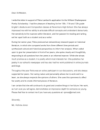 How To Write A Good Scholarship Letter Of Recommendation 3 Sample Letters