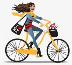 Cycle Clipart Bike Riding Girl With Bicycle Transparent Background Free Transparent Png Download Pngkey Girl Bike Illustration Bike Illustration Bicycle