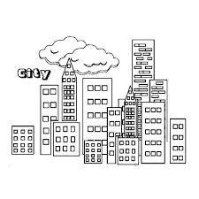 Houses, cities and monuments coloring book. City City Building Coloring Page Coloring Pages Coloring Pages For Kids City Buildings
