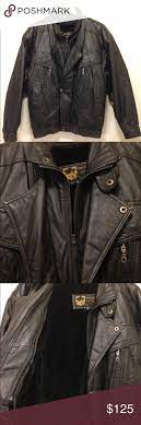 Vtg Black Leather Sergio Vadducci Jacket Black Leather Jackets Leather