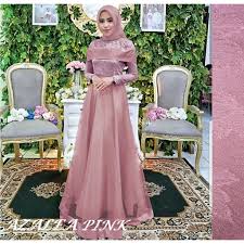 Kain satin memberikan kesan berkilau dan mewah. Model Baju Gamis Pesta Bahan Satin Hijabfest