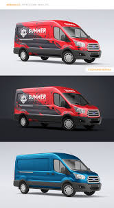 Download Van Mock Up 2 Vehicle Signage Van Ford Transit