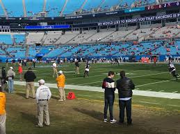 Bank Of America Stadium Section 127 Row 1a Seat 7 South