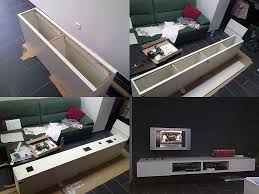 Use one of these free diy tv stand plans for your own entertainment center for your flatscreen tv. Minimalistic Floating Tv Unit Ikea Hackers