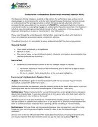 Changes in their environment investigation to explore. Environmental Awareness Lesson Plans Worksheets Lesson Planet