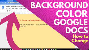 You can also open an existing document if you like. Google Docs Background Color How To Change Youtube