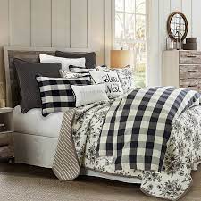 Free 2 hour pickup at clybourn place. Camille Buffalo Plaid King Comforter Set Traditional French Country Farmhouse