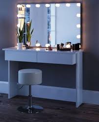 Large makeup vanity with lights. Led Lights Mirror Dressing Table Hollywood Cosmetic Vanity Makeup Set Rare Epoch