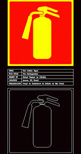 Free dxf files of fire. Fire Extinguisher Symbols Dwg Blocks