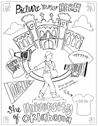 My favorite team is ou coloring page. Happy National Coloring Book Day Sooners Coloring Pages Boomer Sooner Coloring Books