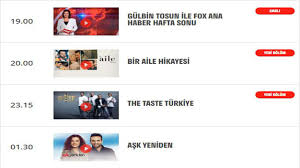 Bugün canlı yayın akışı programına göre hangi diziler, programlar, filmler var? 19 Ekim Cumartesi Fox Tv Yayin Akisi