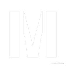 If you are broadcasting letters to consumers, family or buddies, or if you are writing a commercial, marketing or sales letter to prospective customers, stencils will help you make the desired impression. 9 Inch Stencil Letter M Letter Stencils Letters Stencils