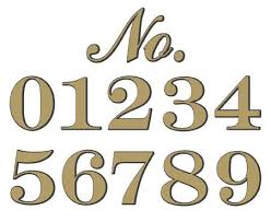 Your product total will show in your cart once you select the numbers and quantity options below. Historic Houseparts Inc House Numbers Letters Classic Gold Foil Adhesive House Number 6 High Sold Each
